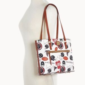 NWT Dooney & Bourke Falcons Shopper Tote Purse White Comfortable Durable Leather